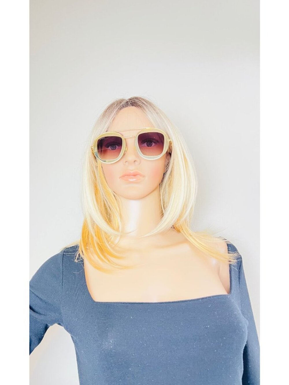 Gucci Round Frame Sylvie Web Sunglasses GG0105S - Picture 14 of 16